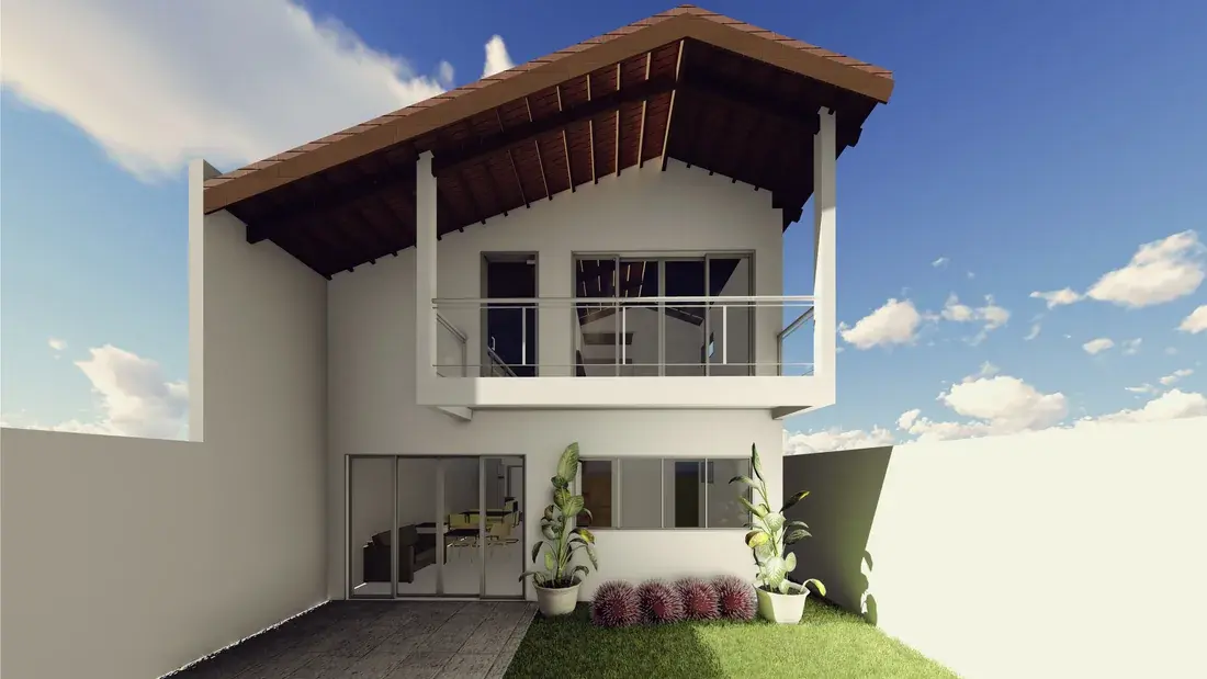 Projeto — Sobrado com estrutura aparente